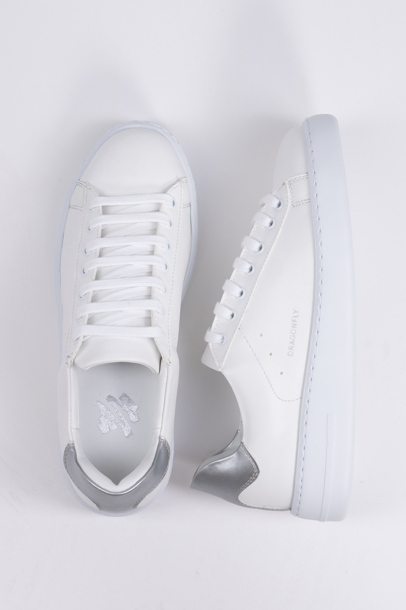 Сникърси Hawker Vegan в бяло и сребристо Gang.bg